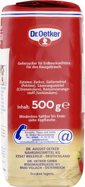 Dr. Oetker Gelierzucker für Erdbeer Konfitüre