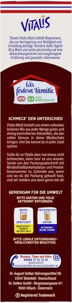 Dr. Oetker Vitalis Knusper Plus Müsli Multifrucht