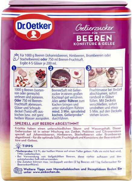 Dr. Oetker Gelierzucker für Beeren