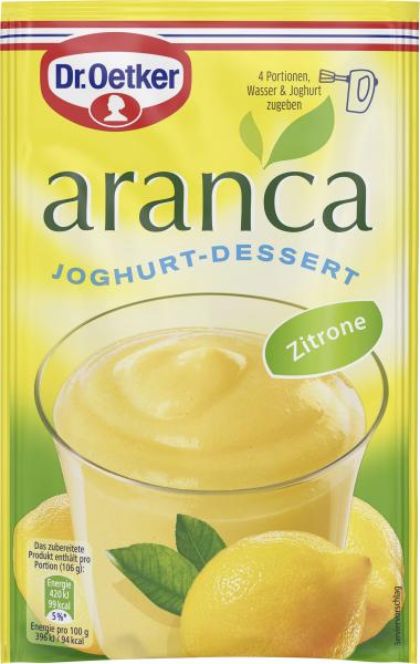 Dr. Oetker Aranca Joghurt-Dessert Zitrone