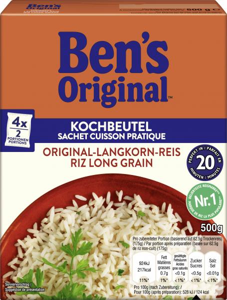 Ben's Original Original-Langkorn-Reis 20 Minuten