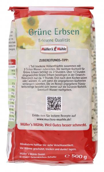 Müller's Mühle Grüne Erbsen
