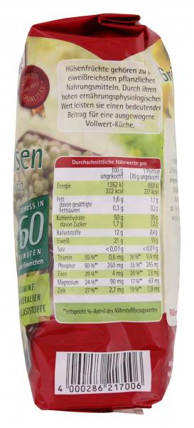Müller's Mühle Grüne Schälerbsen