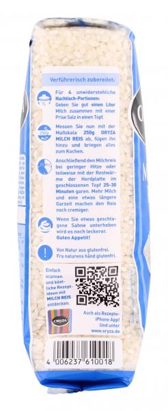 Oryza Milchreis Rundkorn