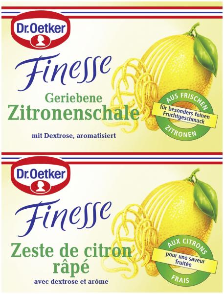 Dr. Oetker Finesse Geriebene Zitronenschale