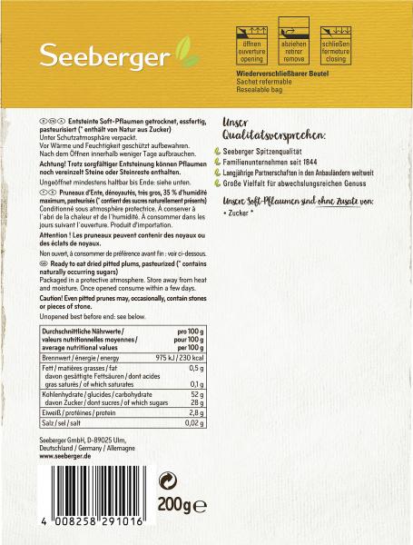Seeberger Soft-Pflaumen