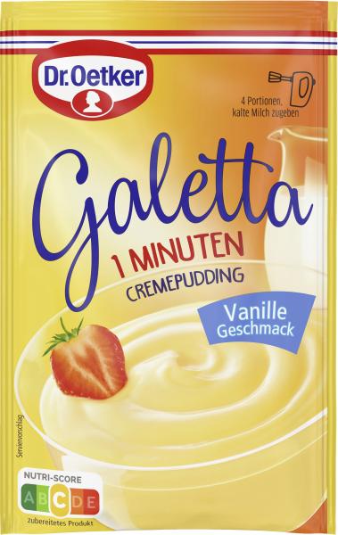 Dr. Oetker Galetta 1 Minuten Cremepudding Vanille