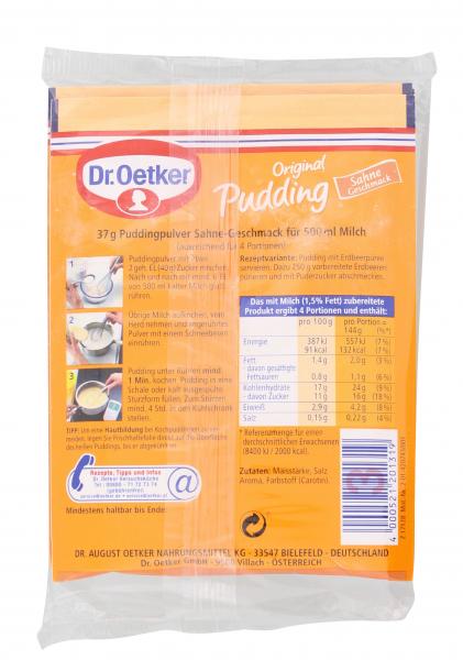 Dr. Oetker Original Pudding Sahne