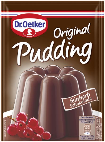 Dr. Oetker Original Pudding feinherbe Schokolade