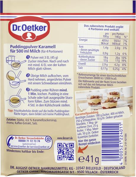 Dr. Oetker Gala Feiner Karamell-Pudding