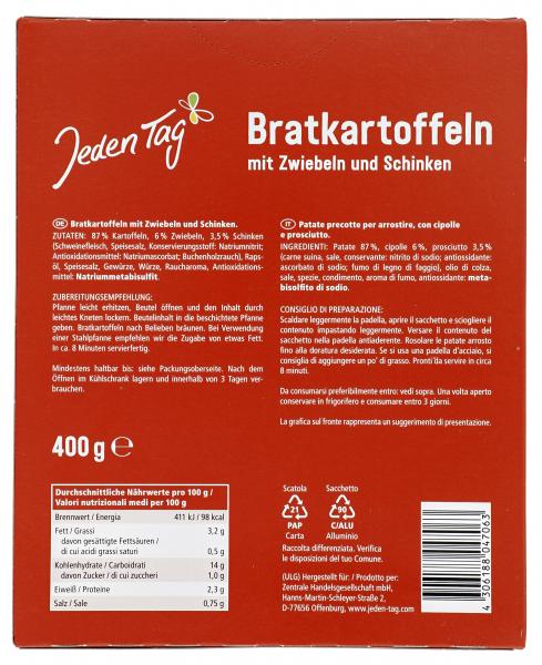 Jeden Tag Bratkartoffeln mit Schinken & Zwiebeln