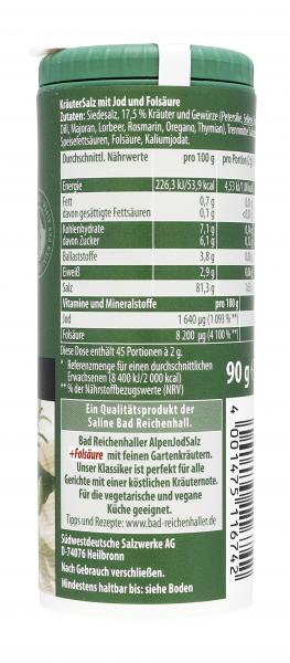 Bad Reichenhaller Kräuter Salz + Folsäure