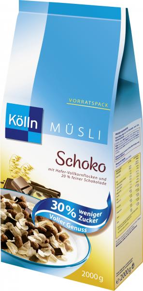 Kölln Müsli Schoko 30% weniger Zucker