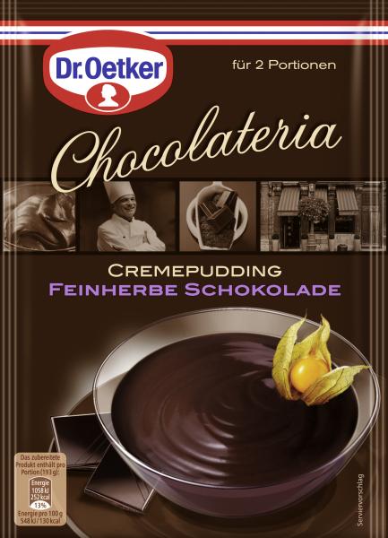 Dr. Oetker Chocolateria Cremepudding feinherbe Schokolade