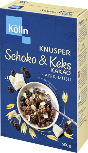 Kölln Müsli Knusper Schoko & Keks Kakao