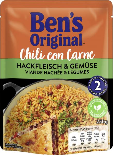 Ben's Original Chili con Carne Hackfleisch & Gemüse