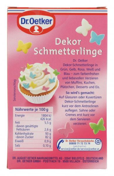 Dr. Oetker Dekor Schmetterlinge