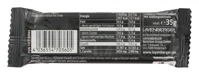 Layenberger LowCarb.one Protein Riegel Cranberry-Cassis