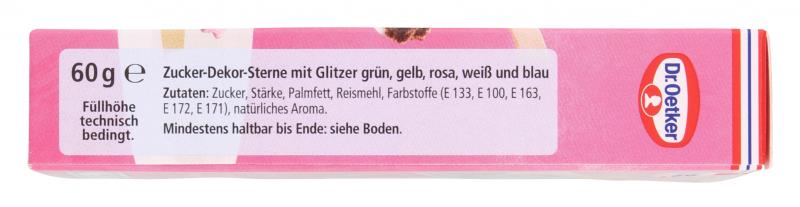 Dr. Oetker Dekor Sterne