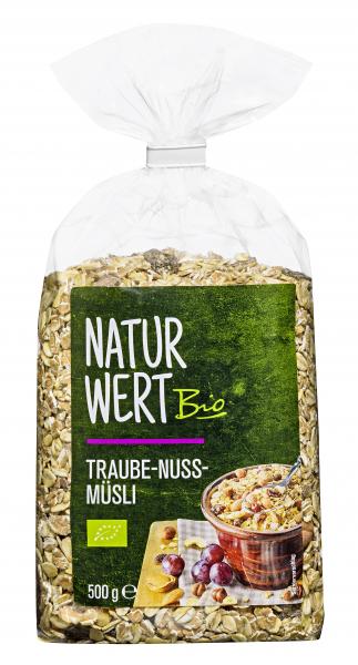 NaturWert Bio Traube-Nuss-Müsli