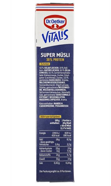 Dr. Oetker Vitalis SuperMüsli 30% Protein