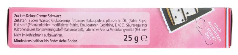 Dr. Oetker Zuckerschrift Schwarz