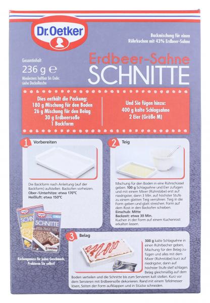 Dr. Oetker Erdbeer-Sahne Schnitte