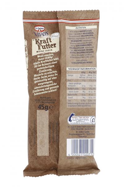 Dr. Oetker Vitalis Kraftfutter Müsli-Snack Schoko