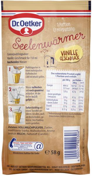 Dr. Oetker Seelenwärmer Tassen-Cremepudding Vanille