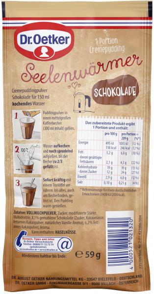Dr. Oetker Seelenwärmer Tassen-Cremepudding Schokolade