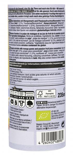 Veganz Protein Drink Buttermilk Mango Style