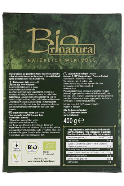 Rinatura Bio Daily Green Couscous aus Mais