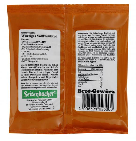 Seitenbacher Brotgewürz