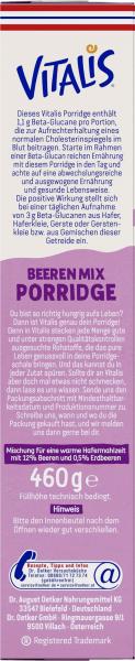 Dr. Oetker Vitalis Porridge Beeren Mix