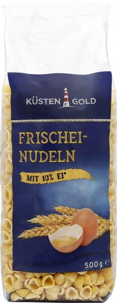 Küstengold Frischei-Nudeln Muscheln