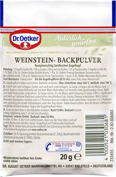 Dr. Oetker Weinstein-Backpulver