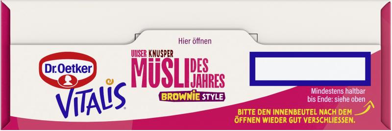 Dr. Oetker Vitalis Unser Müsli des Jahres Knusper Brownie Style