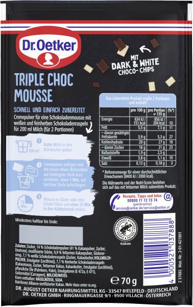 Dr. Oetker Oh my Choco! Triple Choc Mousse