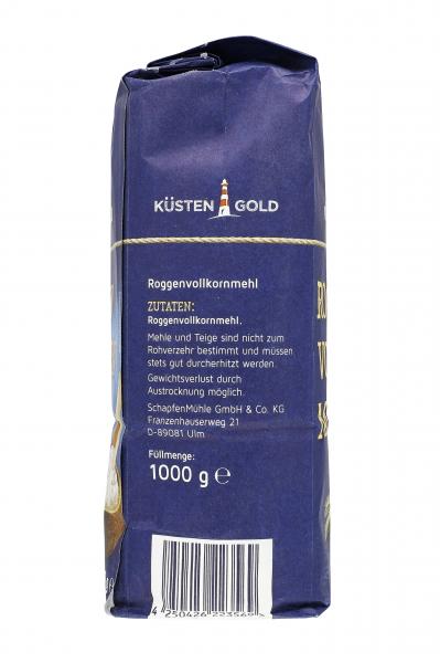 Küstengold Roggenvollkornmehl
