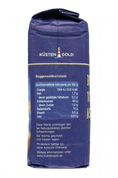 Küstengold Roggenvollkornmehl