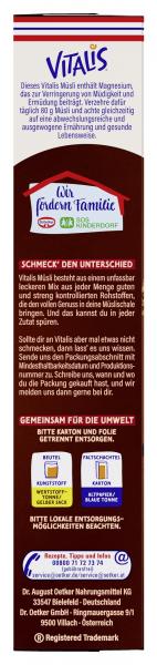 Dr. Oetker Vitalis Knusper Plus Müsli Double Choco
