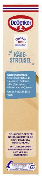 Dr. Oetker Käse-Streusel Backmischung