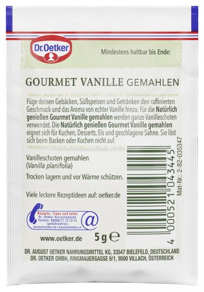 Dr. Oetker Gourmet Vanille gemahlen