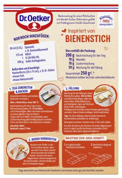 Dr. Oetker Inspiriert von Bienenstich