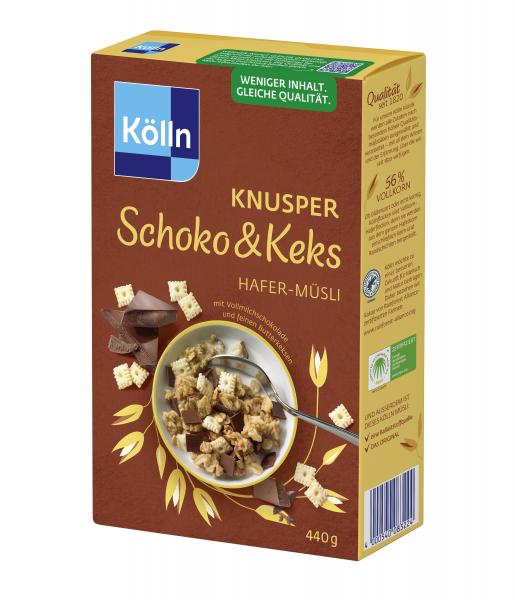Kölln Knusper Schoko & Keks Hafer Müsli