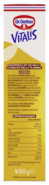 Dr. Oetker Vitalis Knusper Schoko & Banane