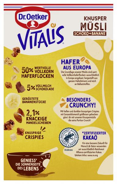 Dr. Oetker Vitalis Knusper Schoko & Banane