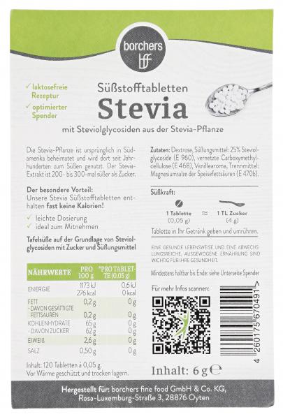 Borchers Stevia Süßungstabletten