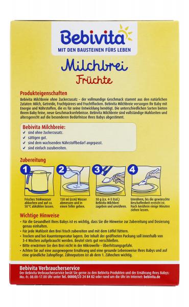 Bebivita Milchbrei Früchte