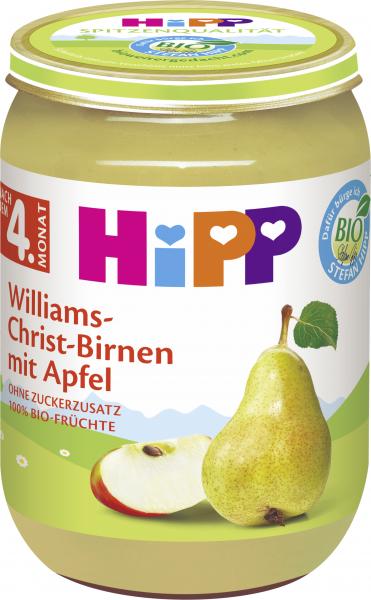 Hipp Williams-Christ-Birnen mit Apfel